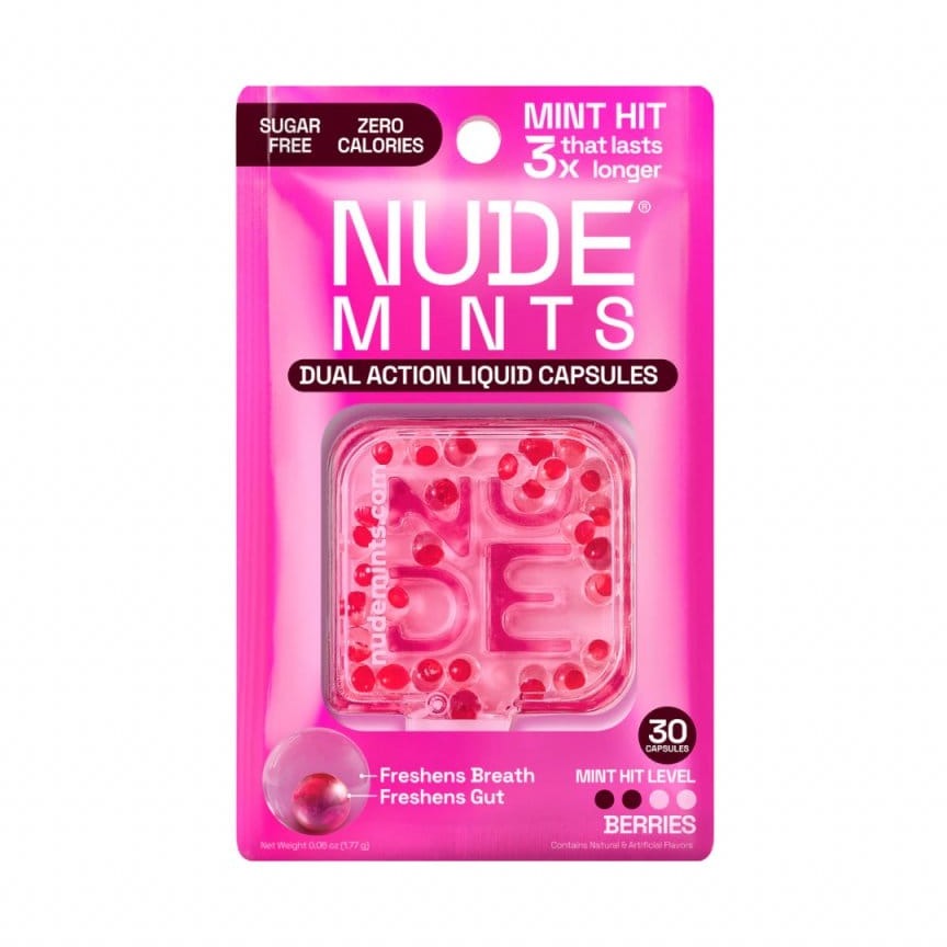 Nude Mints – معطر فم ثنائي التأثير